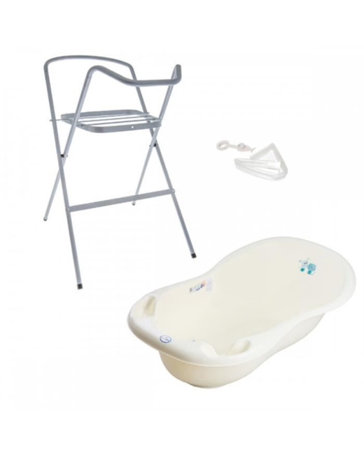 Baignoire bébé avec thermomètre intégré + pieds + tuyau