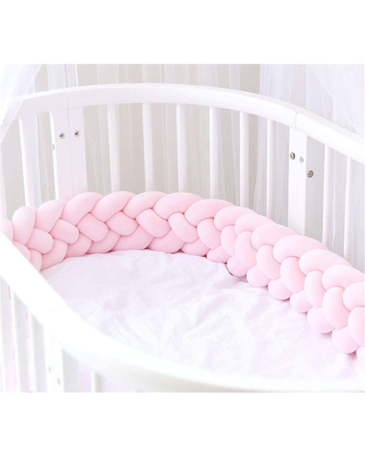 Tour de lit bébé tresse