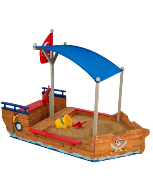 Bac à sable enfant bateau pirate