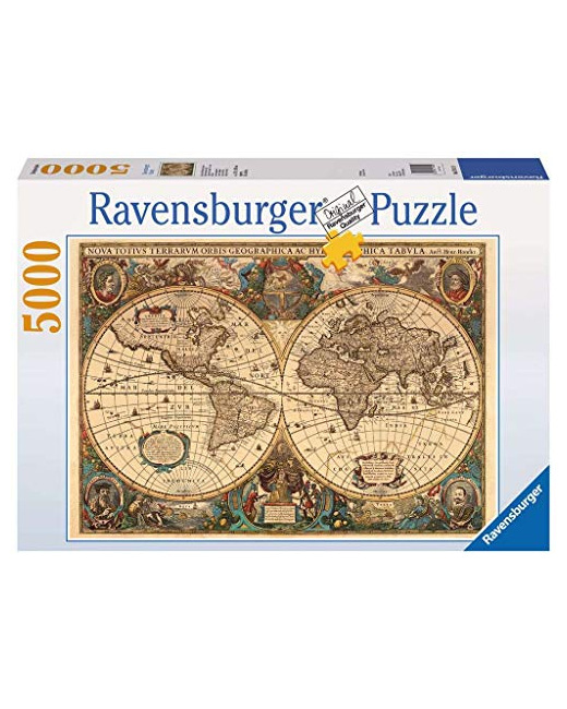 Puzzle - Mappemonde antique - 5000 pièces