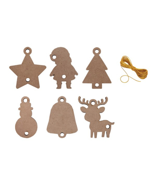 Petites Suspensions De Noël En Bois