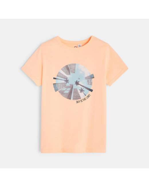 T-shirt avec effet hologramme rose garçon