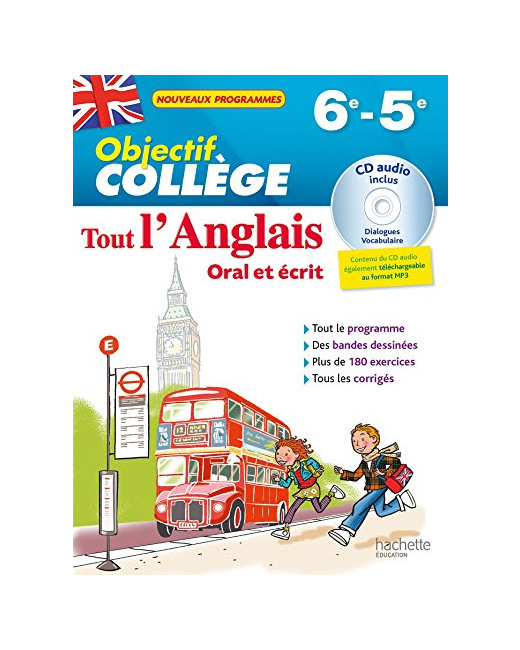 Objectif Collège - Tout l'Anglais 6e-5e - Nouveau programme 2016