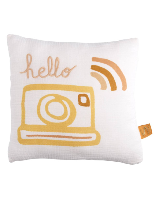 Coussin carré en coton