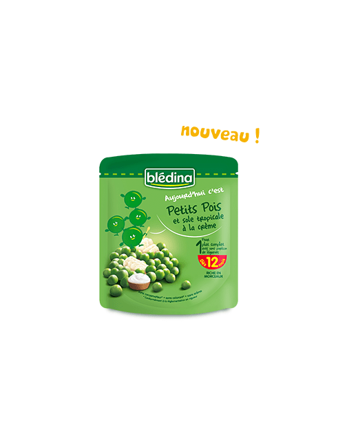 Aujourd'hui c'est : Petits pois et sole tropicale à la crème