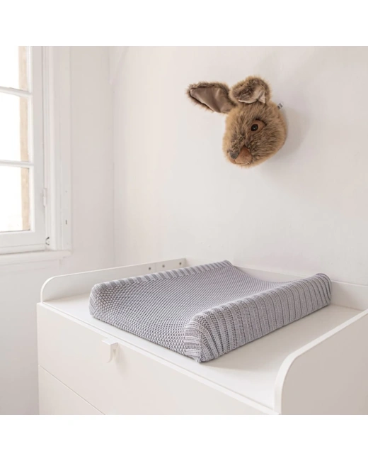 Housse de matelas à langer tricotée