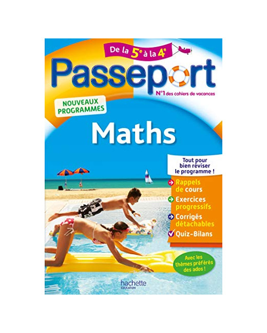 Passeport - Maths de la 5e à la 4e - Cahier de vacances 2021