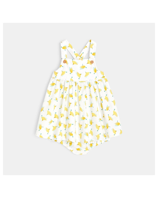 Robe imprimée colibris et bloomer