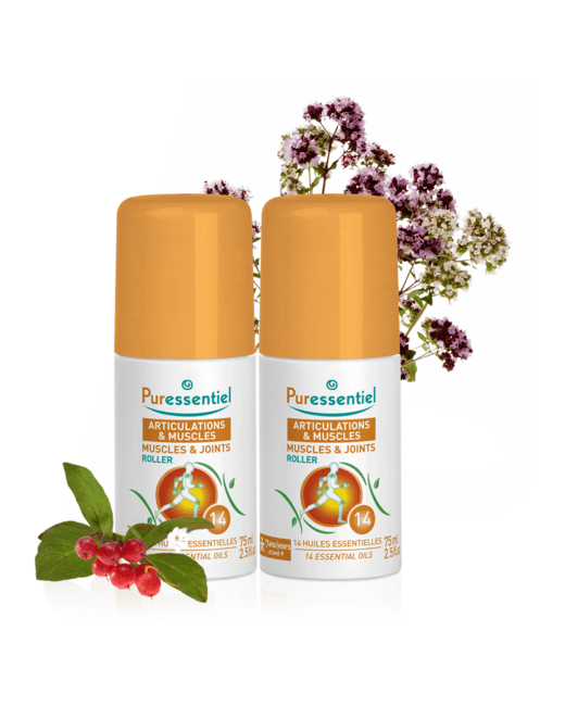 Lot de 2 roll-on huiles essentielles articulations et muscles