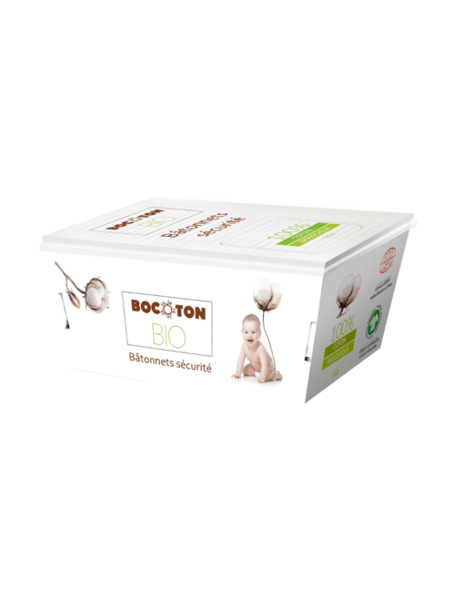 Bocoton - Coton Tiges Bébé en Coton Bio x 60
