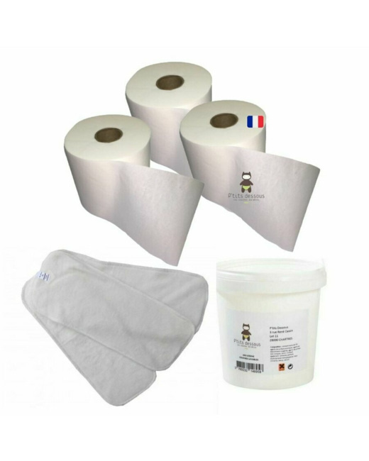 Kit avec 3 voiles de protection, 3 boosters et lessive