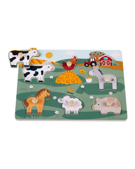 Puzzle en bois - Les animaux de la ferme