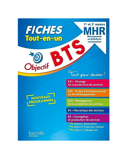 Objectif BTS MHR - Fiches Tout-en-un (1re et 2e années)