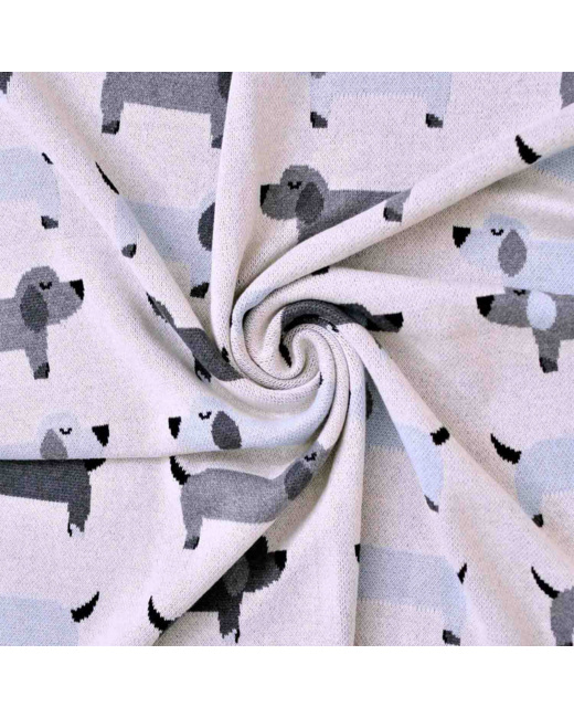 Couverture pour bébé en coton bio, Teckel