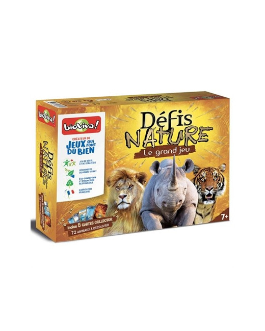 Jeu éducatif Le grand jeu Défis Nature + cartes collector