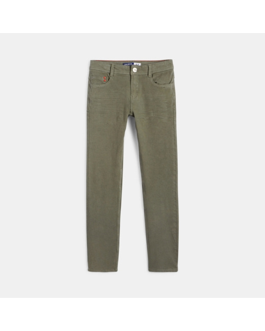 Pantalon slim bi-strech vert garçon