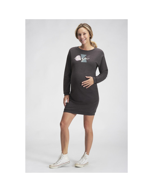 Robe de grossesse en molleton gratté