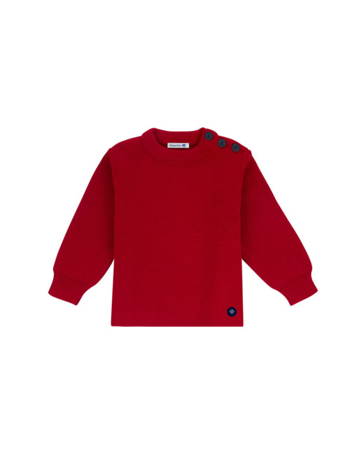 Pull marin uni FOUESNANT Kids - Braise