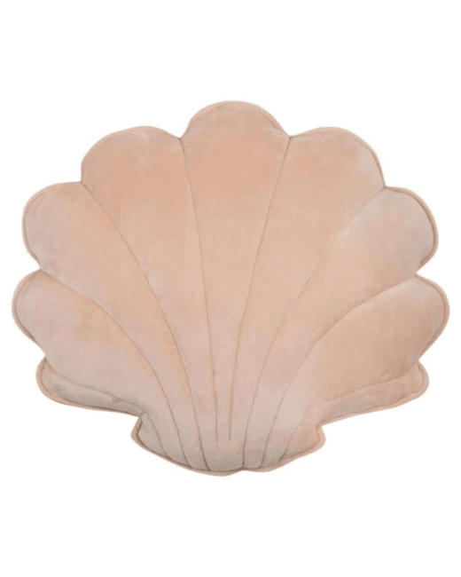 Coussin coquillage en velours