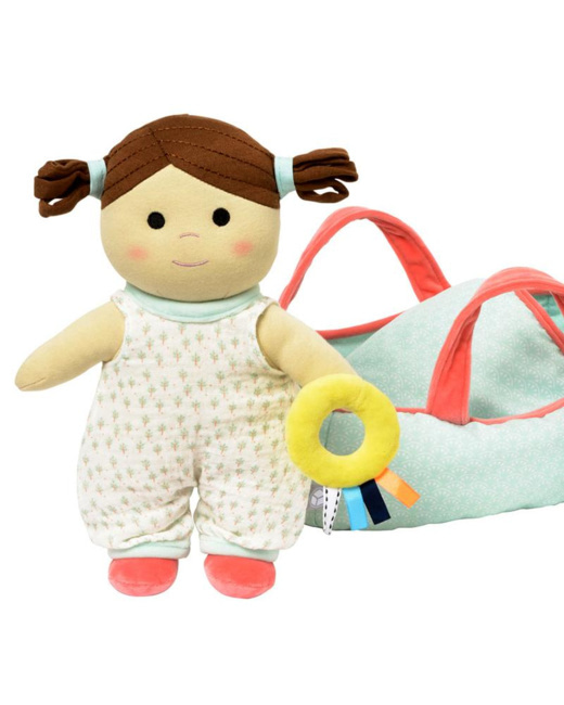 Première poupée en tissu et accessoires Imagibul     