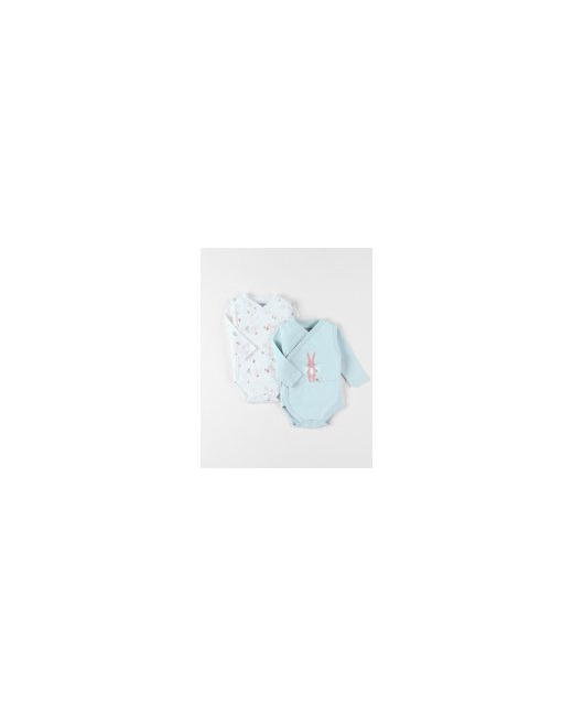 Set de 2 bodies lapin en coton