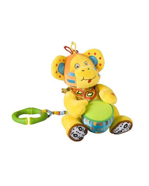 Hochet doudou singe