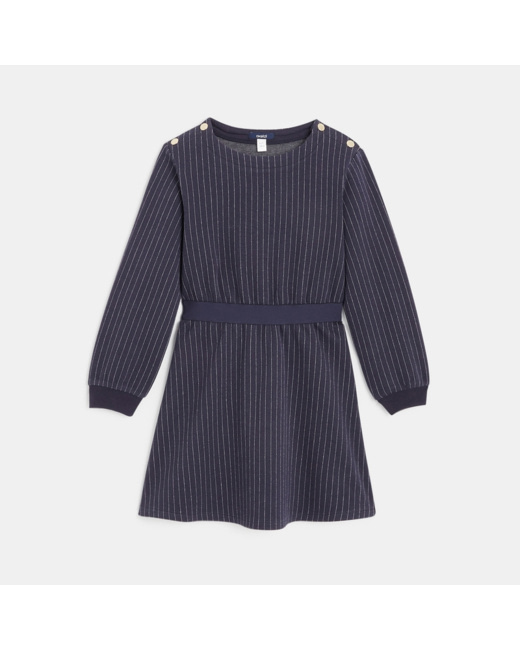 Robe à rayures italiennes bleue fille