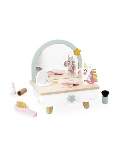 Coiffeuse de table en bois Licorne