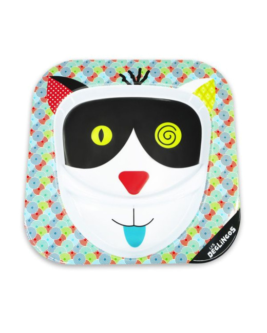 Assiette en mélaminé Le Chat Charlos
