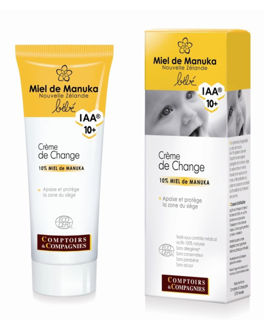 Crème de change bébé Bio 10% Miel de Manuka IAA 10+