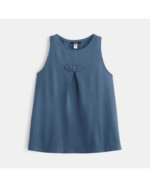 Débardeur fantaisie bleu fille