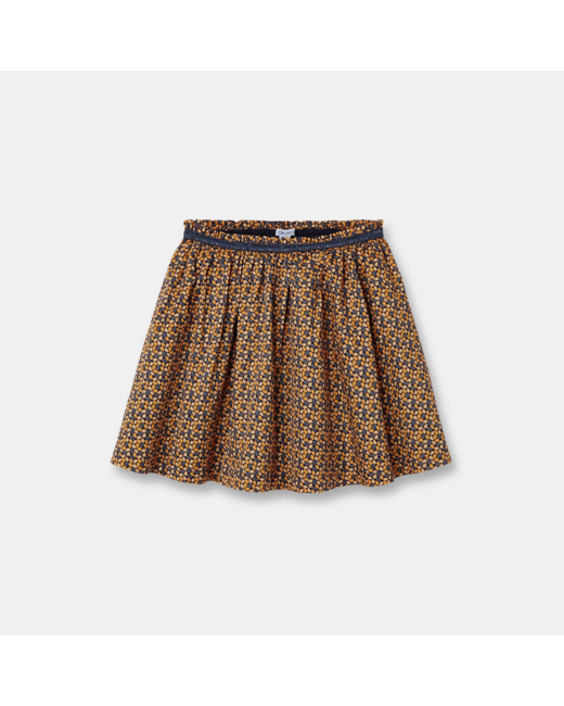 Jupe imprimée jaune fille