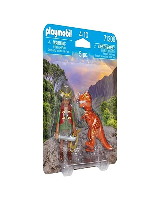 Aventurier et tyrannosaure