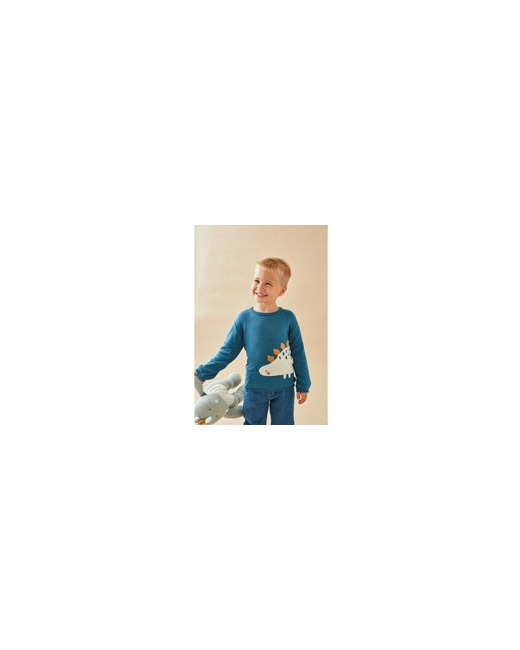 Pull dino en tricot