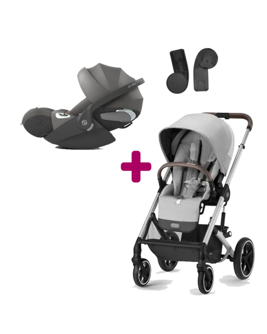 Poussette Duo Balios S Lux + coque cloud T i-size 