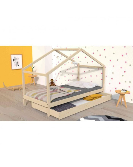 Lit cabane enfant avec tiroir