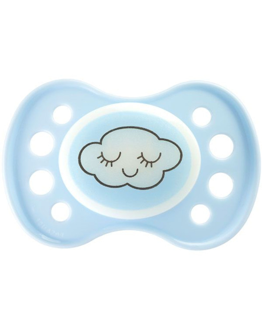 Sucette silicone nuit 1er âge
