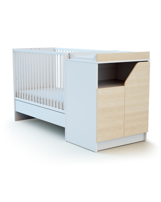 Combiné lit bébé évolutif en bois CARNAVAL