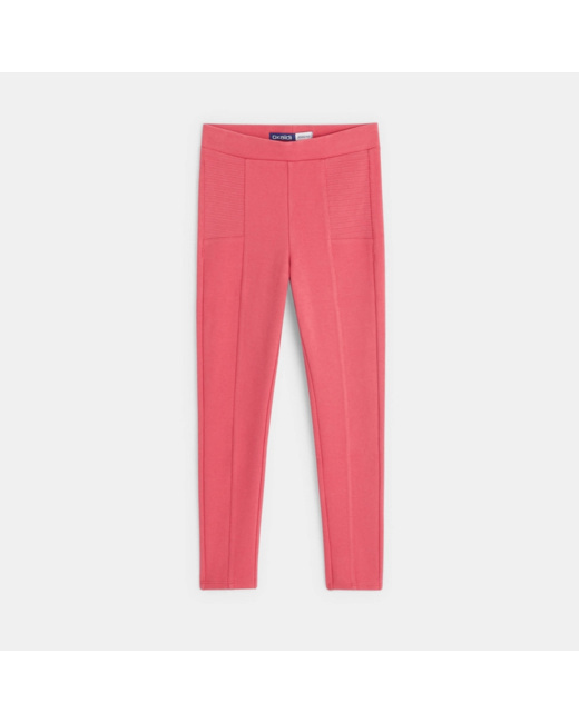 Legging en jersey milano uni rose fille