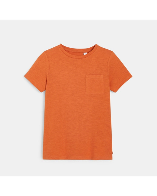 T-shirt basique orange garçon
