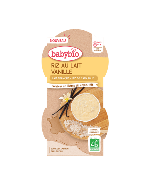 Riz au lait Vanille Bio