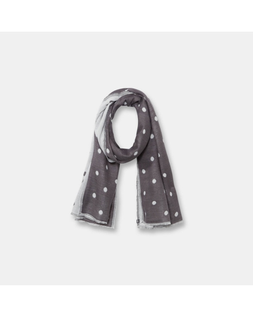 Chèche à pois + élastique gris fille
