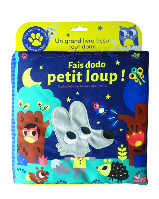 Livre tissu Fais dodo Petit Loup