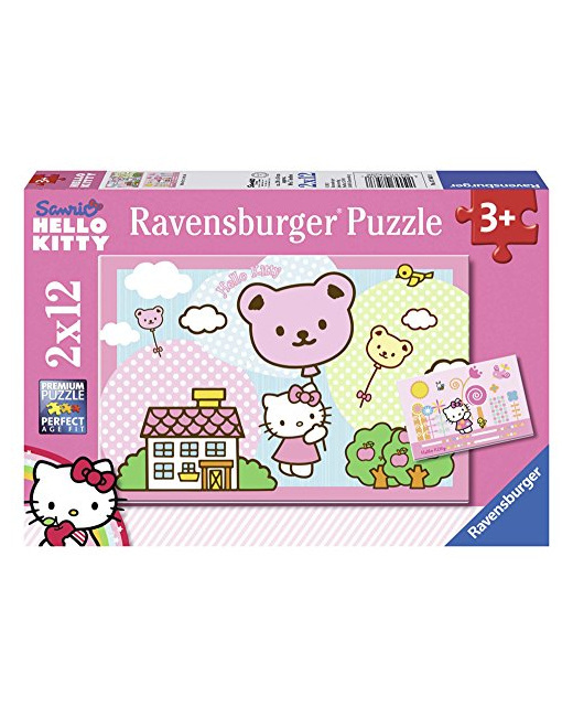 Puzzle - Hello Kitty s'envole - 2x12 pièces