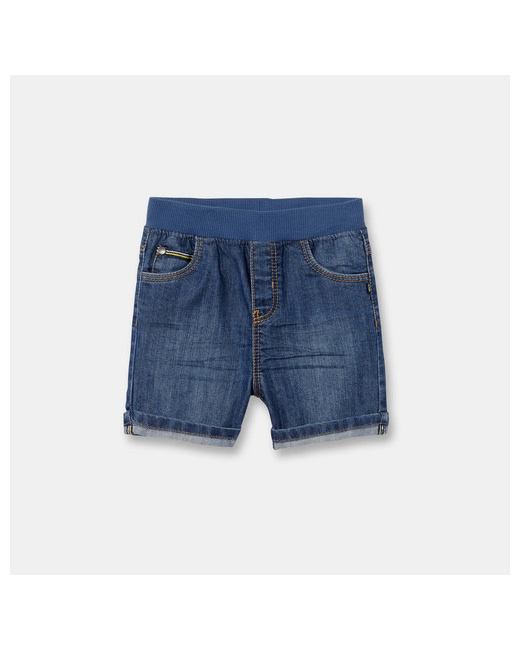 Bermuda jean taille élastiquée