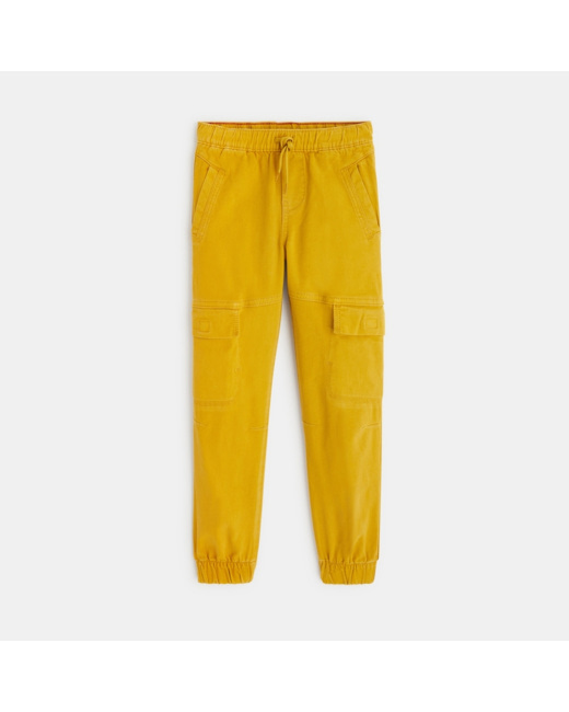 Jogpant cargo jaune garçon