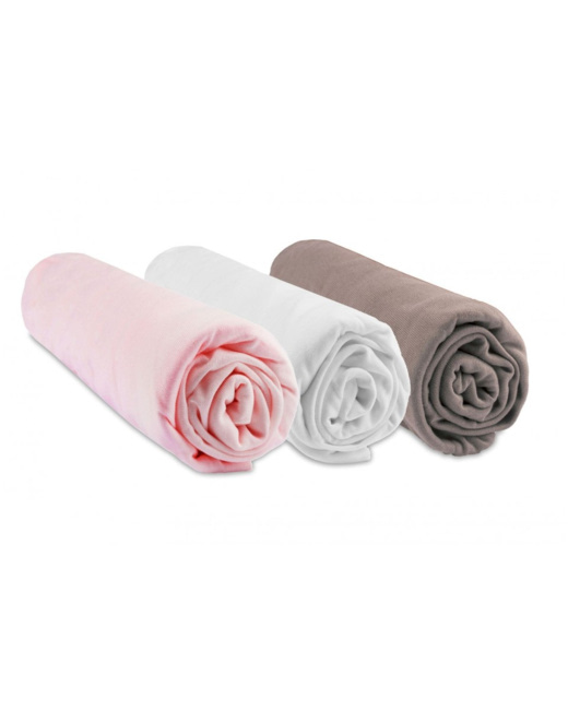 Lot de 3 draps-housses bambou