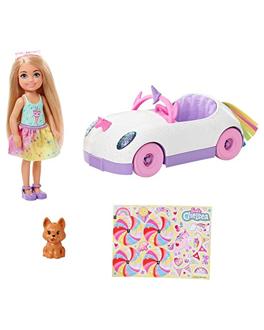 Barbie - Poupée Chelsea avec voiture