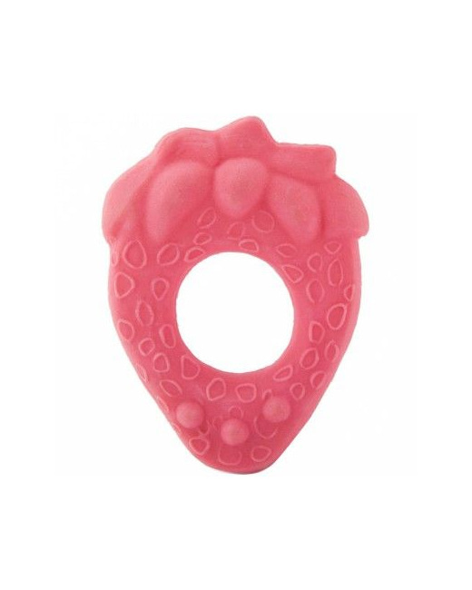 Anneau de dentition en latex d'hévéa Fraise