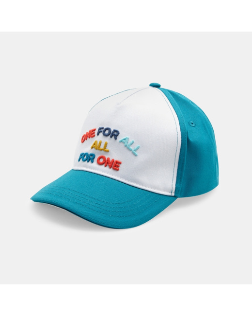 Casquette "One for all, all for one" verte fille